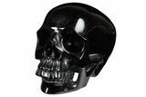 Realistic, Polished Obsidian Skull - Mexico #199591-2